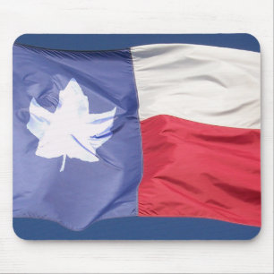 Canadian-Texan Flag Mouse Mat