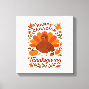 Canadian Thanksgiving Autumn Celebration Classic T Canvas Print