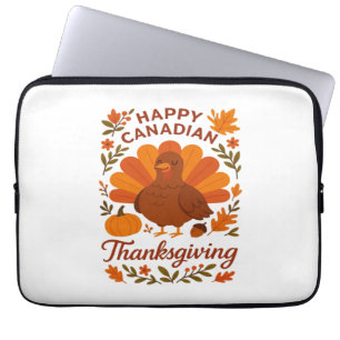 Canadian Thanksgiving Autumn Celebration Classic T Laptop Sleeve