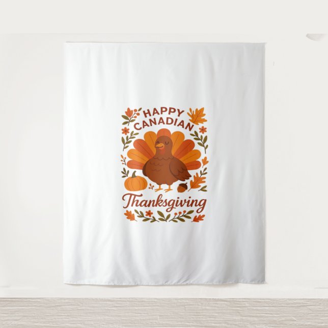 Canadian Thanksgiving Autumn Celebration Classic T Tapestry (Front)