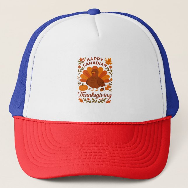Canadian Thanksgiving Autumn Celebration Classic T Trucker Hat (Front)