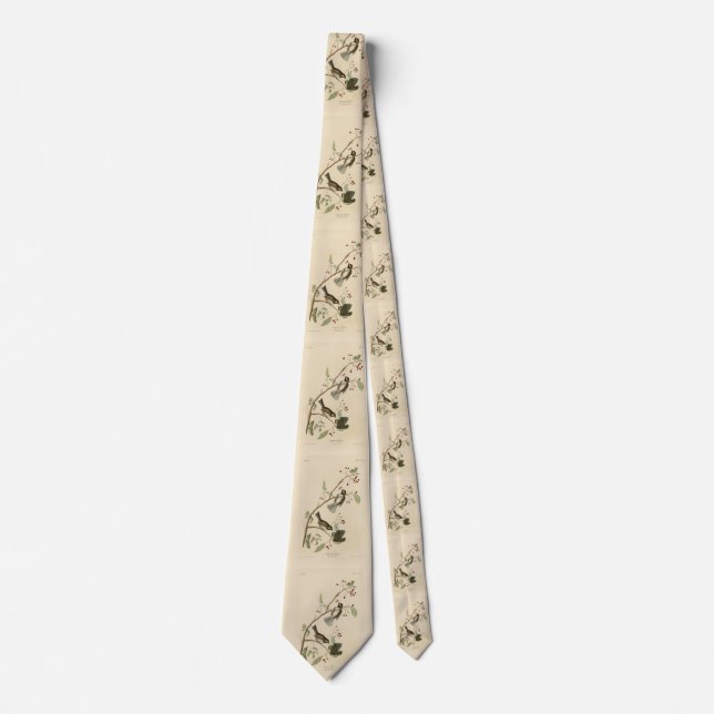 Canadian Titmouse from Audubon's Birds of America Tie (Front)