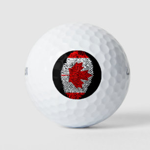 Canadian touch fingerprint flag golf balls