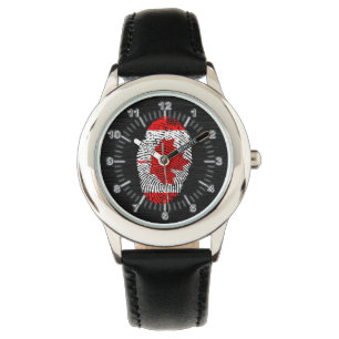 Canadian touch fingerprint flag watch