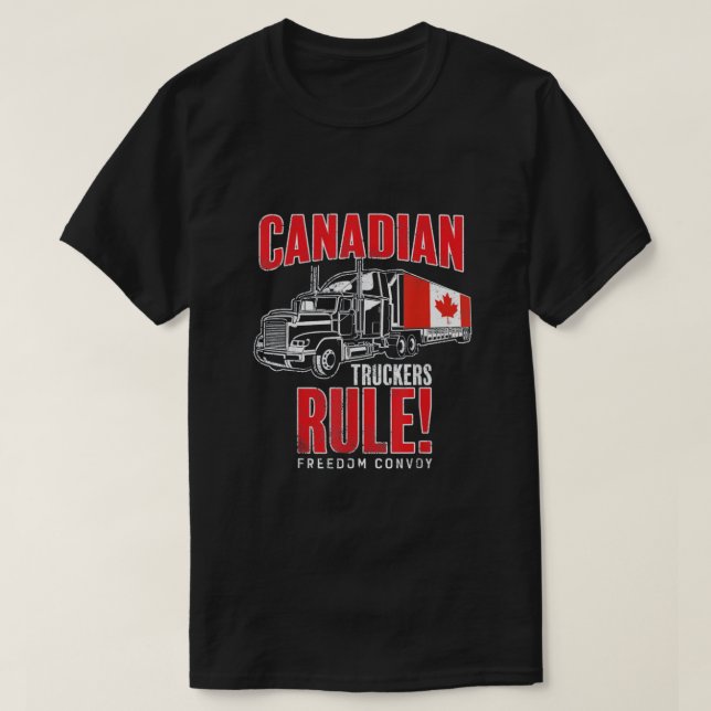 Canadian Truckers T-Shirt (Design Front)