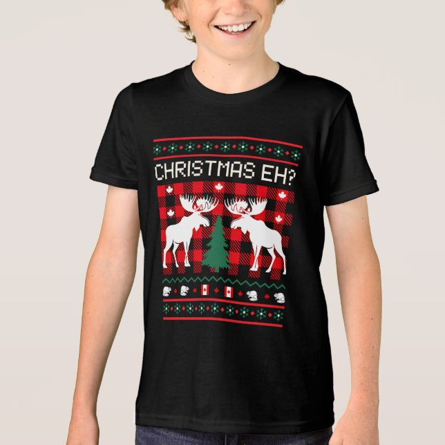 Canadian Ugly Christmas Sweater Design  (Front)