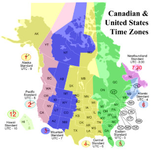 Canada Time Zones Gifts Gift Ideas Zazzle Uk