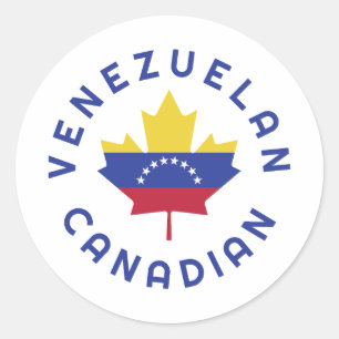 Canadian Venezuelan   Roots Classic Round Sticker