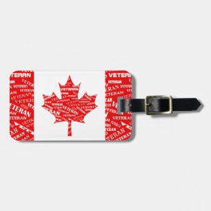 Canadian Veteran Luggage Tag