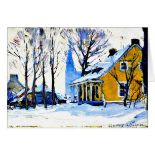 Canadian Village, Grey Day, Clarence Gagnon,