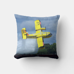 Canadian water bomber 274 square pillow