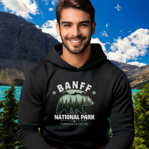 Canadian Wilderness – Banff Bear Illustration  Hoodie