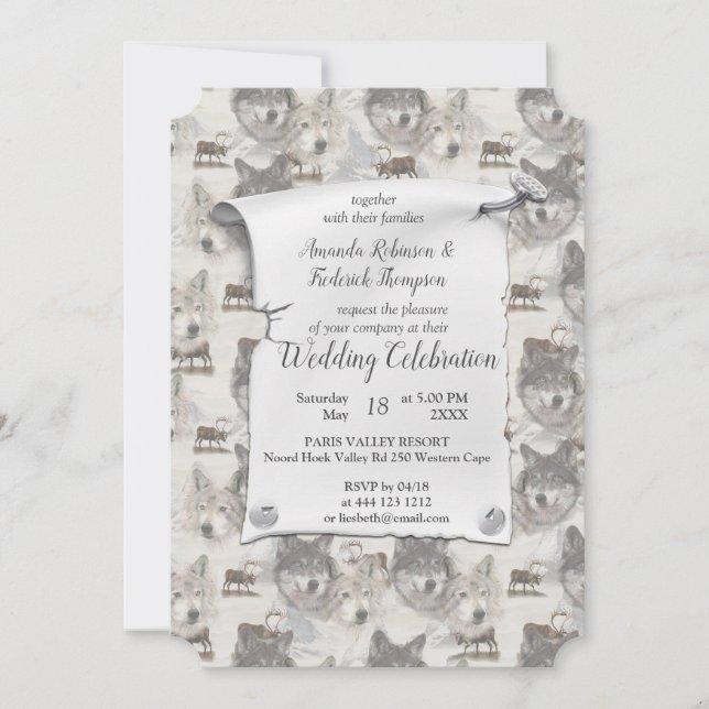 Canadian Wildlife Invitation (Front)