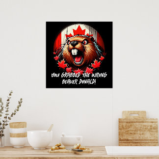 Canadian "Wrong Beaver Donald" Trump Poster