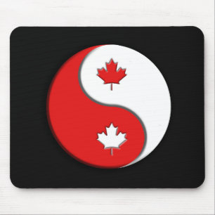 Canadian YinYang Mouse Mat