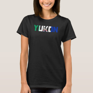 Canadian Yukon Territory Flag Proud Canada Husky S T-Shirt