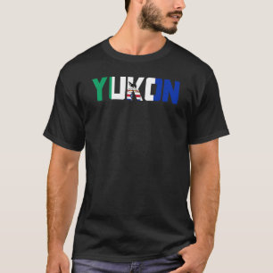Canadian Yukon Territory Flag Proud Canada Husky S T-Shirt