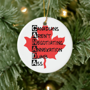 Canadians Aren't Negotiating Ceramic Tree Decoration
