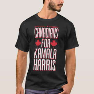 Canadians For Kamala Harris Pro America Election G T-Shirt