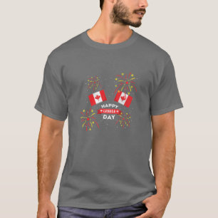 Canadians Freedom Happy Canada Day Canadian Flag D T-Shirt