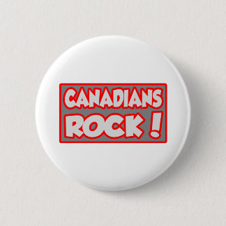 Canadians Rock! 6 Cm Round Badge