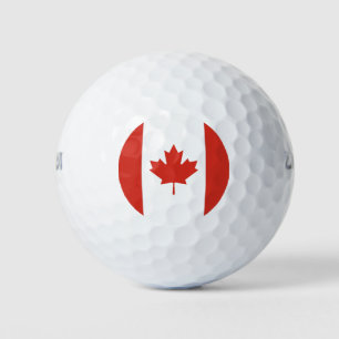 Canadien Flag Red and White Golf Balls