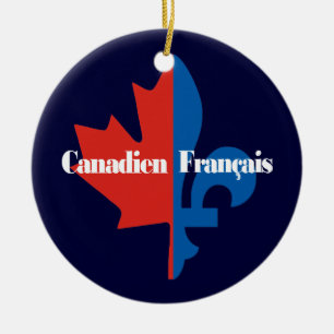 Canadien Francais Ceramic Tree Decoration