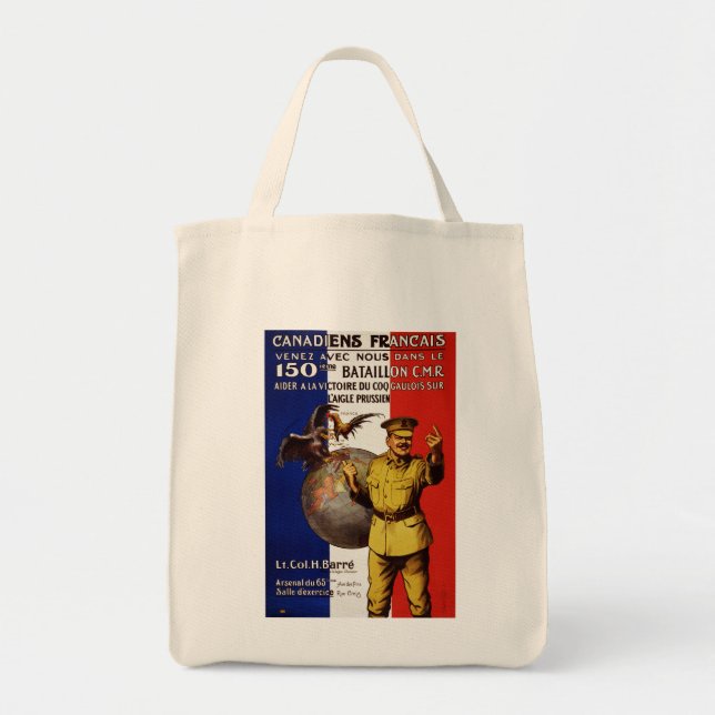 Canadiens Francais Tote Bag (Front)