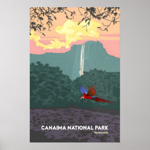 Canaima National Park Venezuela Travel Poster