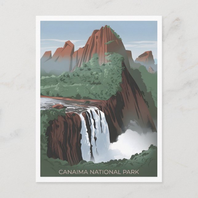 Canaima National Park Venezuela Vintage Postcard (Front)