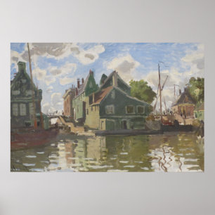 Canal à Zaandam Vintage Landscape Poster