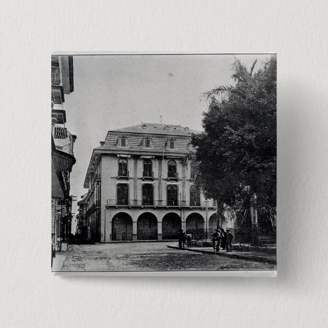 Canal Administration Building, Panama 15 Cm Square Badge (Front)