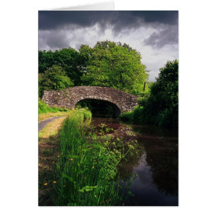 Canal at Brecon, Wales, Card