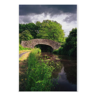 Canal at Brecon, Wales, print