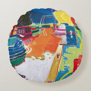 Canal at Dundas Round Cushion