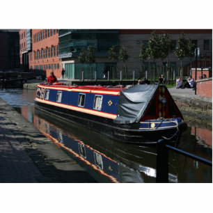 Canal Boat Standing Photo Sculpture