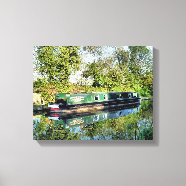 CANAL BOATS CANVAS PRINT (Front)