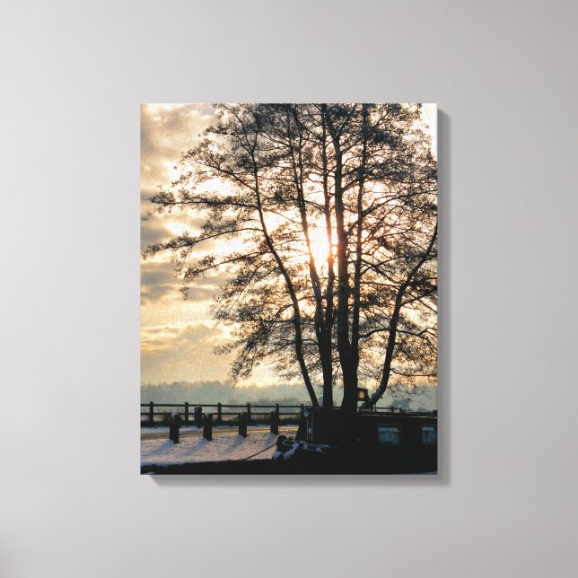 CANAL BOATS CANVAS PRINT (Front)