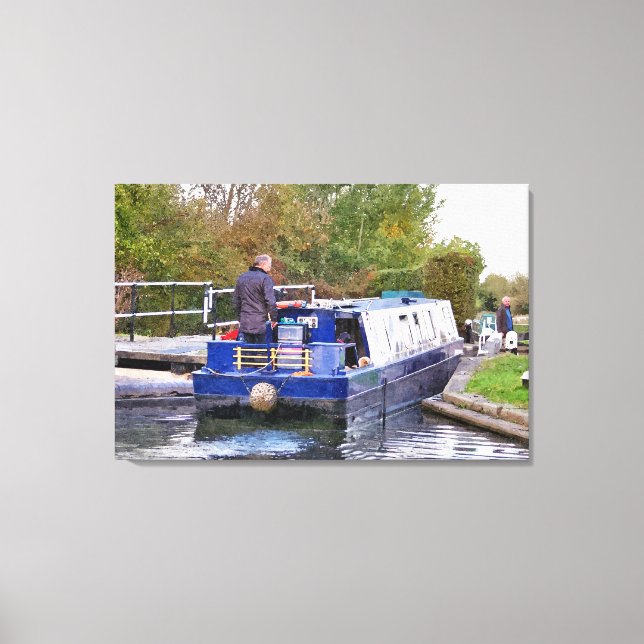 CANAL BOATS CANVAS PRINT (Front)