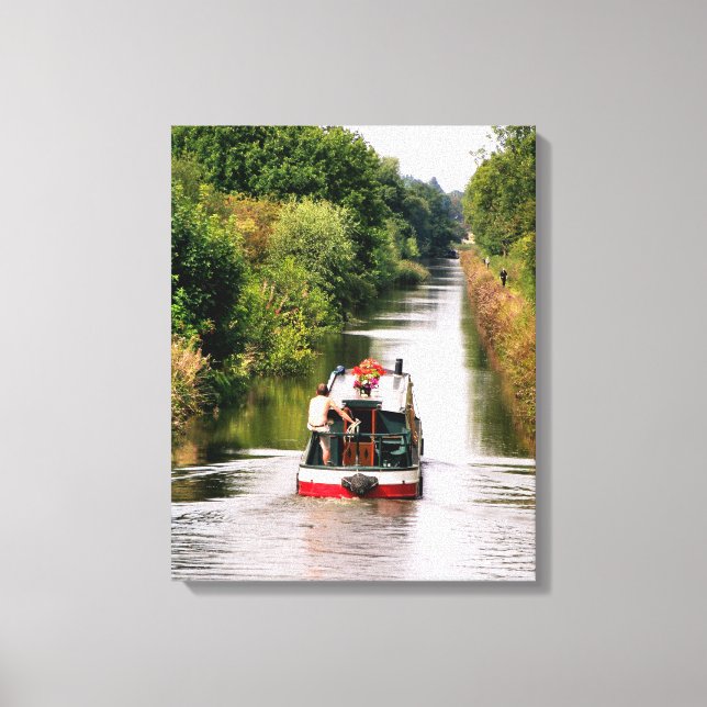 CANAL BOATS CANVAS PRINT (Front)