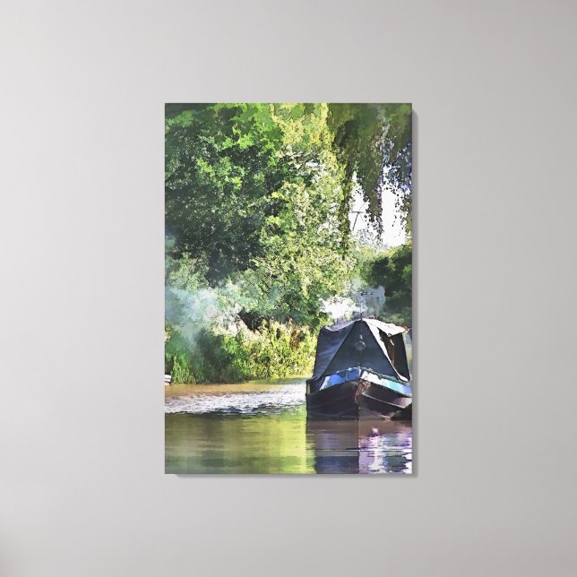 CANAL BOATS CANVAS PRINT (Front)