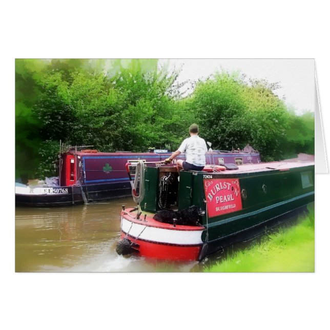 CANAL BOATS CARD (Front Horizontal)