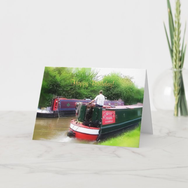 CANAL BOATS CARD (Front)