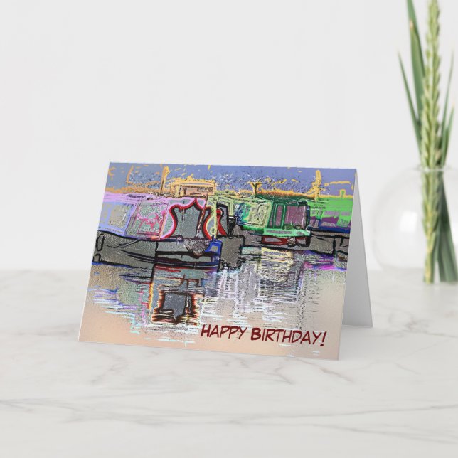 CANAL BOATS CARD (Front)