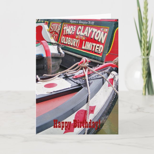 CANAL BOATS CARD (Front)