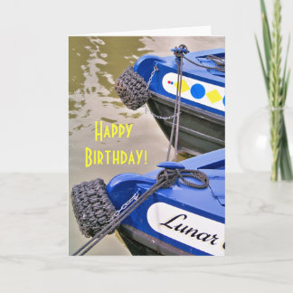 CANAL BOATS CARD