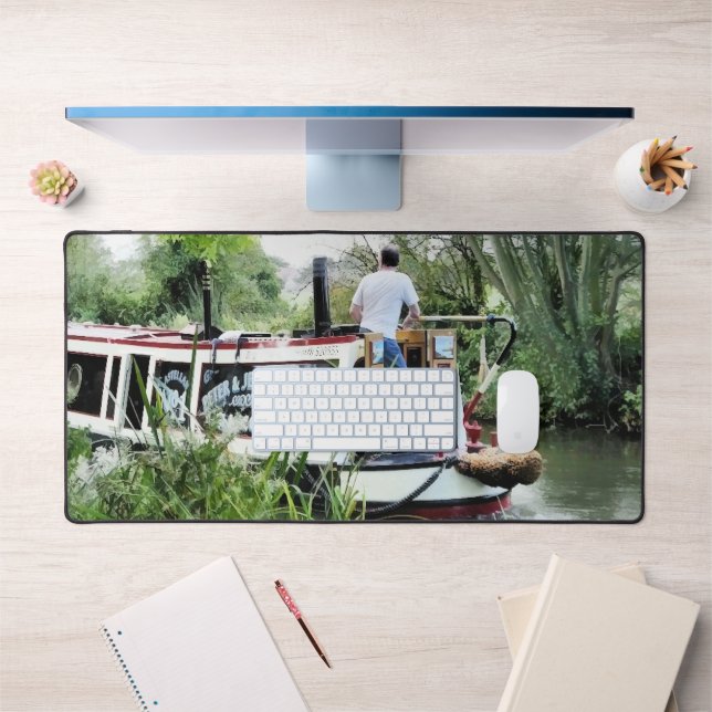 CANAL BOATS DESK MAT (Office 1)