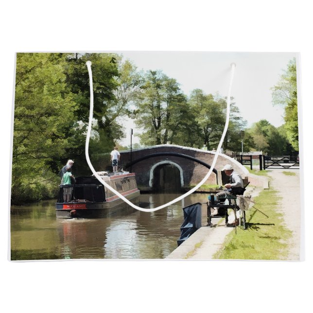 CANAL BOATS LARGE GIFT BAG (Front)