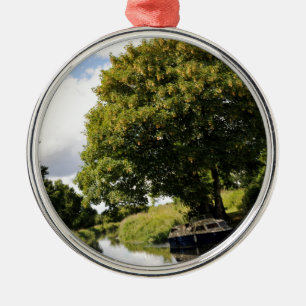 Canal Boats Metal Tree Decoration