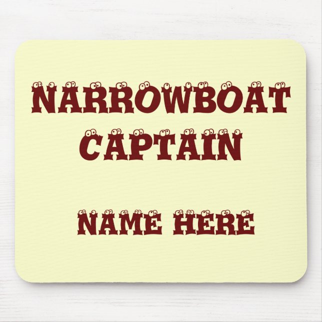 CANAL BOATS MOUSE MAT (Front)